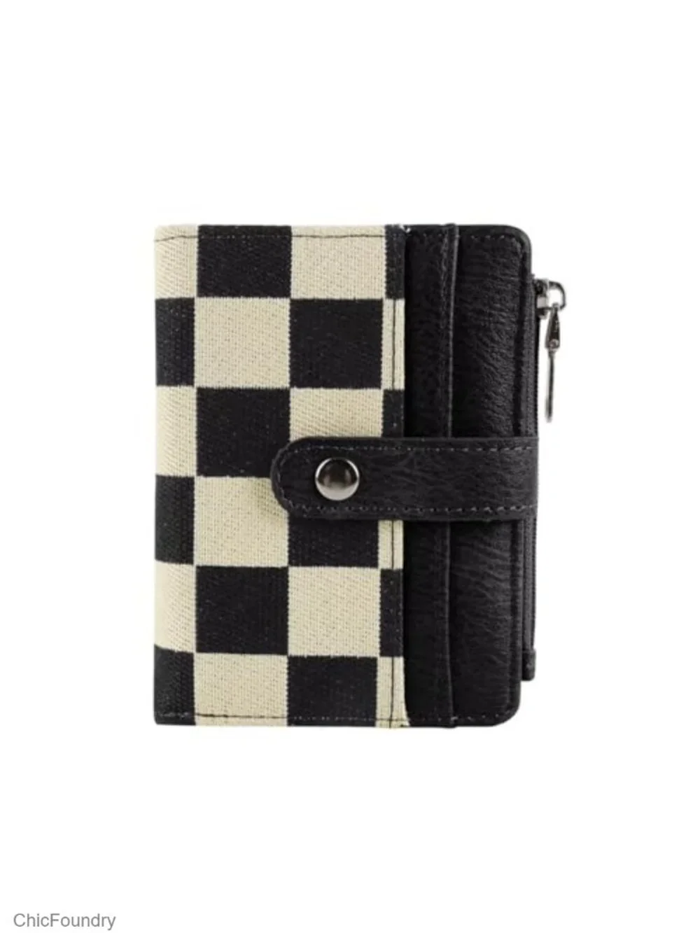 RFID Blocking PU Leather Bifold Wallet for Women, 8 Card Slots, ID Window, Coin